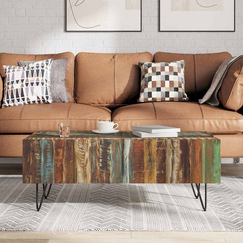 Stolik kawowy z drewna odzyskanego, 100x50x38 cm na Arena.pl