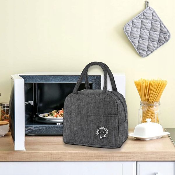 TORBA LUNCHBOX PIKNIKOWA NA ŚNIADANIE TERMICZNA IZOLACYJNA ŚNIADANIOWA zdjęcie 5