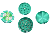 Młynek do Mielenia Tytoniu CBD Zielony Żeton do Pokera 25$ Grinder Crusher