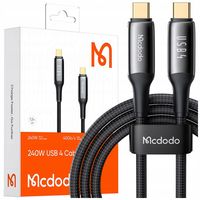 MCDODO KABEL USB-C SZYBKIE ŁADOWANIE THUNDERBOLT 4 40GBPS 240W USB TYP C 1M