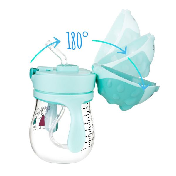 AKUKU A0033 Bidon ze słomką z odważnikiem MIĘTOWY zdjęcie 5