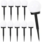 ZESTAW KOMPLET 10X KUL LAMP SOLARNYCH lampa solarna led ogrodowa Goliat