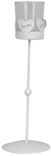 Świecznik na nodze z sercem wysoki na Arena.pl