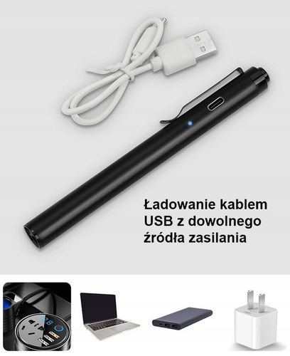 Latarka Diagnostyczna - Laryngologiczna LED USB-C na Arena.pl