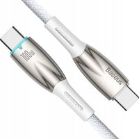 2 x Kabel Baseus CADH000802 USB-C - USB-C PD 100W 5A 480Mb/s 2m - biały