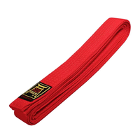 Pas Do Kimona Aikido Judo Karate BJJ 220 cm Czerwony