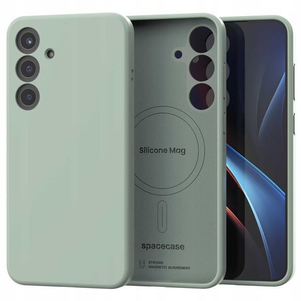 Spacecase Silicone Mag Galaxy S25+ Mint zdjęcie 11