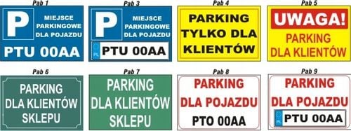 pcv Tablica znak ZAKAZ PARKOWANIA miejsce prywatne na Arena.pl