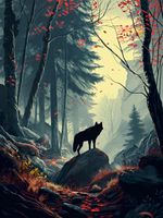 Plakat 60x80cm Leśne Echa