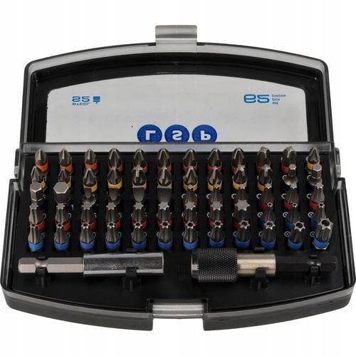 ZESTAW KOŃCÓWEK BITÓW S2 BITY TORX IMBUS HEX SL PH PZ KWADRAT 62 EL na Arena.pl