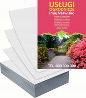 Ulotki A4 reklamowe firmowe 1000szt projekt w cenie USŁUGI OGRODNICZE