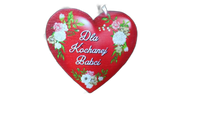 magnes serce babcia,  6,5 x 6,5