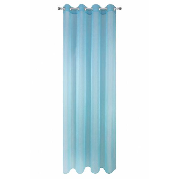 Firana gotowa na przelotkach REBECCA 140x250 Eurofirany niebieska zdjęcie 6