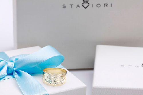 Złoty pierścionek PXC4659 na Arena.pl