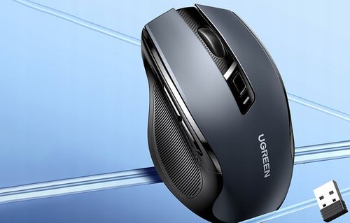 UGREEN Bezprzewodowa Myszka Komputerowa 2.4GHz Sensor Optyczny Mysz Do PC na Arena.pl