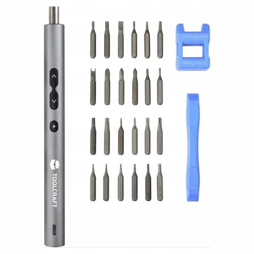 WKRĘTAK akumulatorowy zestaw WKRĘTARKA precyzyjna 3.7V BITY MAGNETYZER na Arena.pl