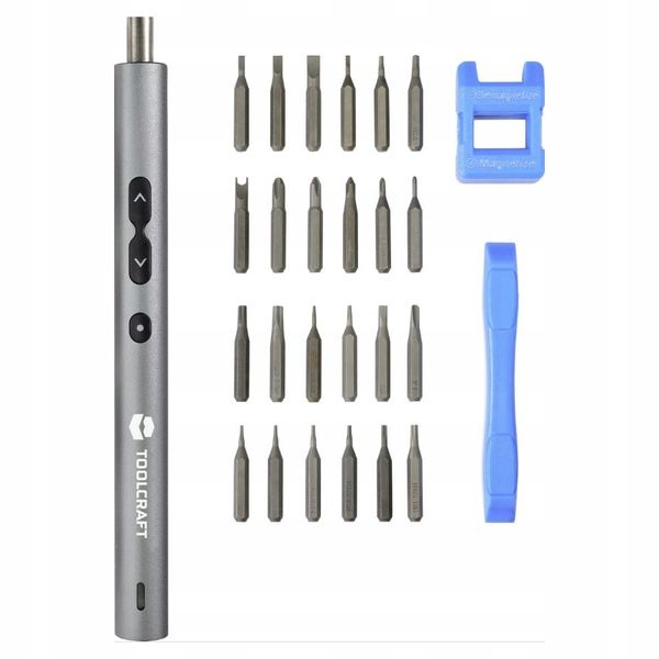 WKRĘTAK akumulatorowy zestaw WKRĘTARKA precyzyjna 3.7V BITY MAGNETYZER zdjęcie 2