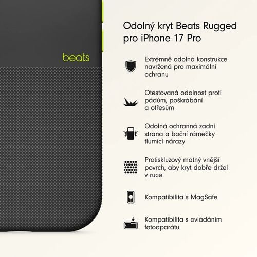 Etui Beats Rugged do Apple iPhone 17 czarne na Arena.pl