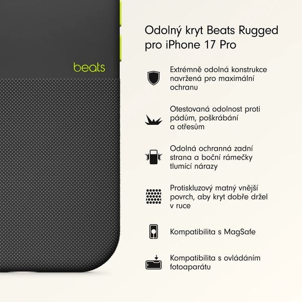 Etui Beats Rugged do Apple iPhone 17 czarne zdjęcie 2