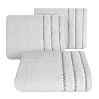 Ręcznik Dona 30x50 cm srebrny kompaktowy i stylowy dodatek