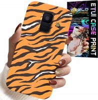ETUI DO SAMSUNG A6 2018 - PLECKI W TYGRYSIE PASKI POKROWIEC +SZKŁO