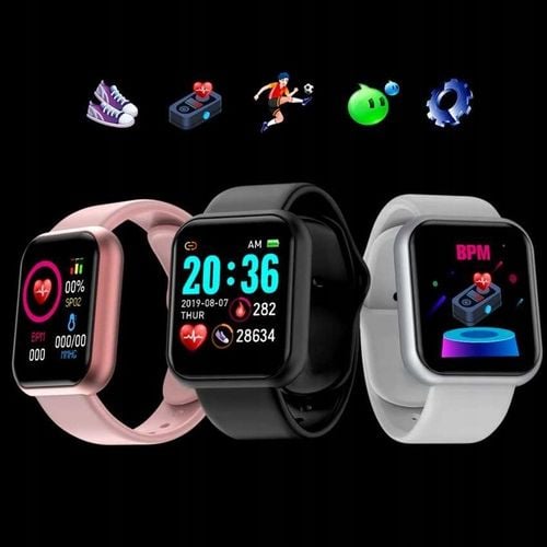 SMARTWATCH ZEGAREK KROKI PULSOKSYMETR TĘTNO FIT PL na Arena.pl