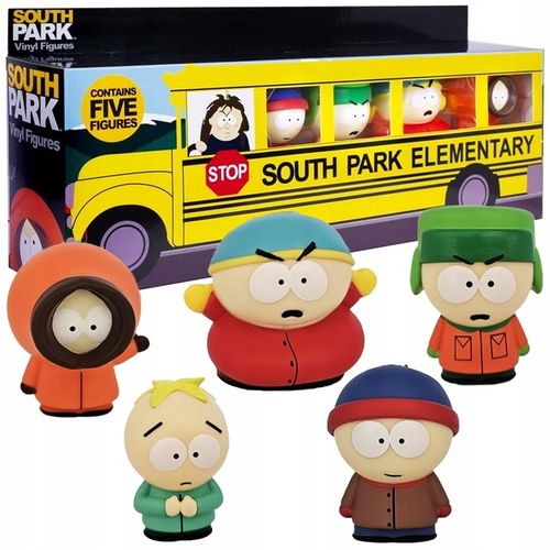 FIGURKI SOUTH PARK WINYLOWE 5PAK SCHOOL BUS CARTMAN STAN KENNY KYLE BUTTERS na Arena.pl