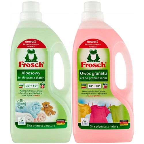 Frosch Żel do Prania Tkanin Aloesowy Granat Mix 3L 60pr + Płukanie Gratis na Arena.pl