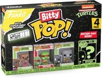 funko bitty pop! tmnt turtles splinter raphael rocksteady 2cm 4pak