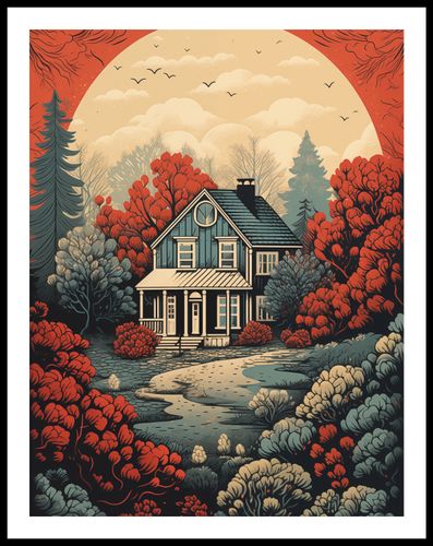 Plakat 50x65cm Idylla Rustykalna na Arena.pl