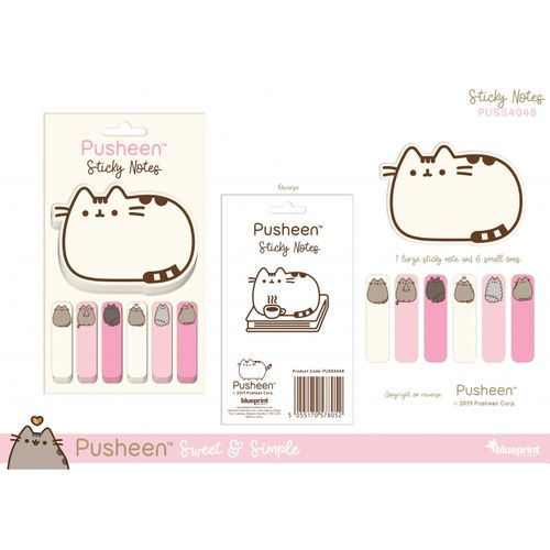 Znaczniki samoprzylepne Pusheen na Arena.pl