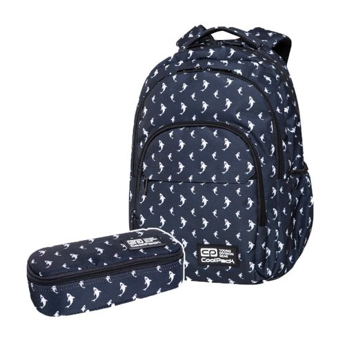 ZESTAW 2 el. Plecak CoolPack BASIC PLUS 24 L rekiny,  SHARKS (C03181SET2CZ) na Arena.pl