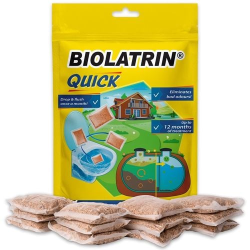 Bakterie do szamba i oczyszczalni silny bio produkt BIOLATRIN Quick 12 na Arena.pl
