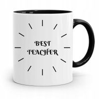 Kubek Czarny Prezent Dzień Nauczyciela Best Z Nadrukiem Ze Zdjęciem