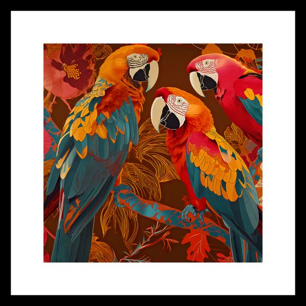 Plakat 30x30cm Kolorowe Ary zdjęcie 3