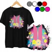 KOSZULKA DZIECIĘCA T-SHIRT Z NADRUKIEM - KPOP BTS ARMY PREZENT - S 122-128