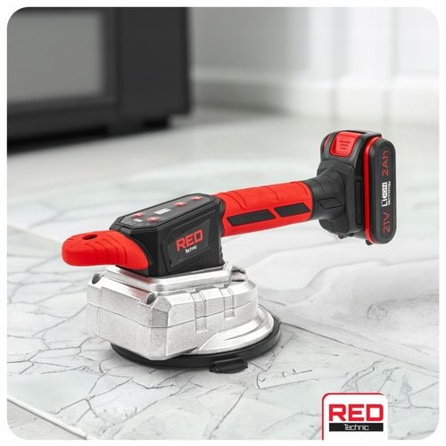 PRZYSSAWKA WIBRACYJNA DO PŁYTEK 100KG WIBRATOR DO POZIOMOWANIA 2x2AH na Arena.pl