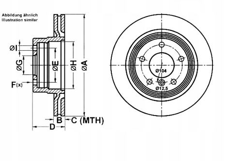 TARCZA HAM TYL 300X20 V POWER DISC ATE na Arena.pl