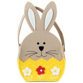 Koszyczek filcowy Wielkanocny Zajączek- żółty