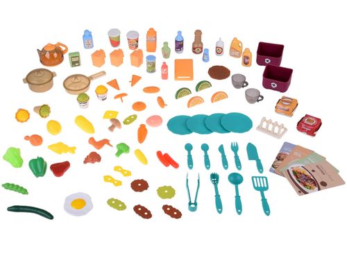 ZABAWKOWA INTERAKTYWNA BRĄZOWA KUCHNIA  AKCESORIA na Arena.pl