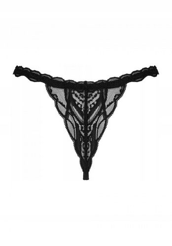 Stringi sznurowane, otwarty krok. Majtki S/M na Arena.pl
