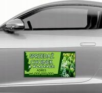 mata MAGNETYCZNA magnes na samochód auto reklamowy 30x60cm SPRZEDAŻ CHOINEK