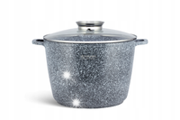 GARNEK Z POKRYWKĄ TRADYCYJNY 6,2L GRANITOWY 24cm INDUKCJA GAZ