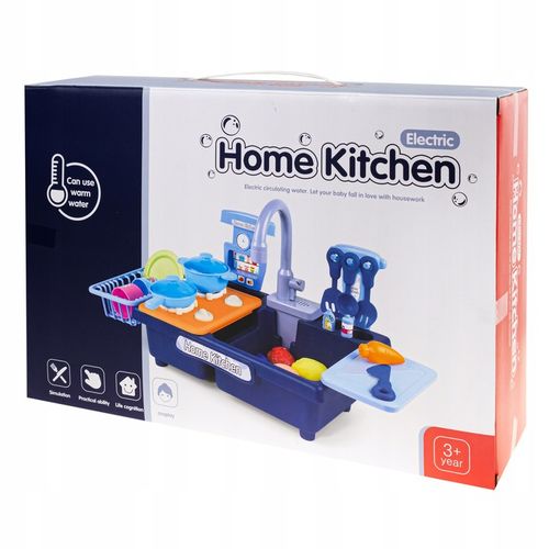 KUCHNIA ZLEW Z WODĄ DLA DZIECI KRAN NA BATERIE PALNIKI AKCESORIA WARZYWA na Arena.pl