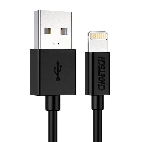 Kabel USB do Lightning Choetech IP0026, MFi, 1.2m (czarny) zdjęcie 1