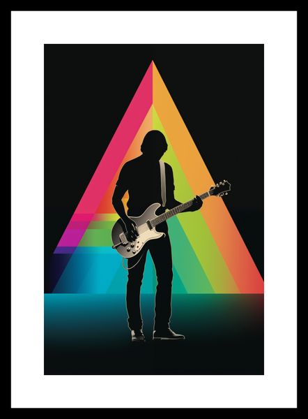 Plakat 20x30cm Pryzmat przez Gitarę zdjęcie 3