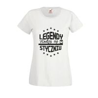 KOSZULKA top T-SHIRT LEGENDY RODZĄ SIĘ W STYCZNIU