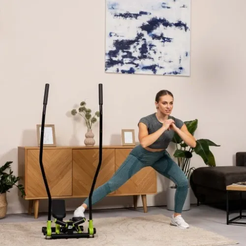 Stepper treningowy skrętny z ramionami nordic walking z linkami i regulacją na Arena.pl