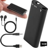 MINI DYKTAFON SZPIEGOWSKI PODSŁUCH DETEKCJA 16 GB