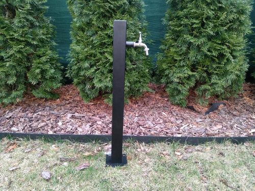 Kran słupek ogrodowy-hydrant YaPko Czarny 100cm 3/4" chrom na Arena.pl